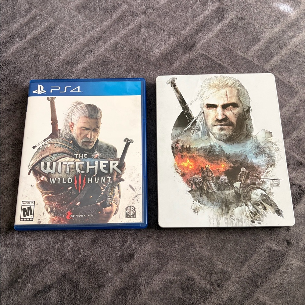 The Witcher 3: Wild Hunt Game for PS4 w/Steelbook Edition